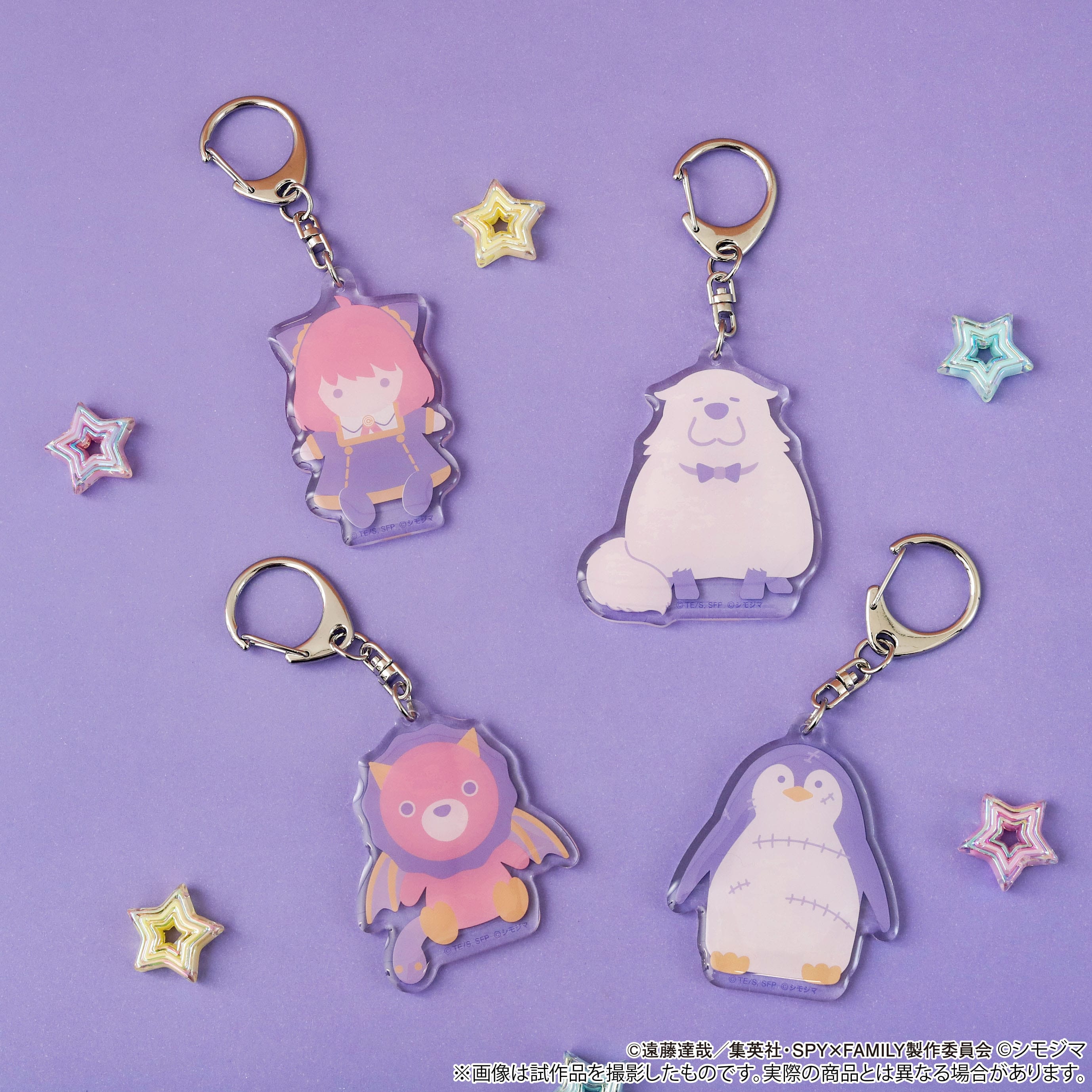 ジャンプラ365　SPY×FAMILY　アーニャ＆ボンド　アクリルキーホルダー SPY×FAMILY』シャカシャカアクリルキーホルダー