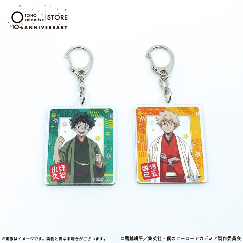 僕のヒーローアカデミア アクリルキーホルダー アクキー 僕のヒーローアカデミア 描き下ろしメタリックアクリル