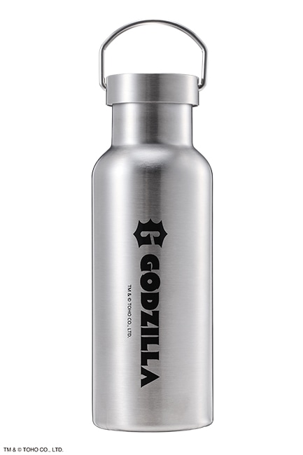 GODZILLA ステンレスボトル 800ml ハンドル付き　2種類各１本 GODZILLA ハンドル付サーモボトル: 雑貨