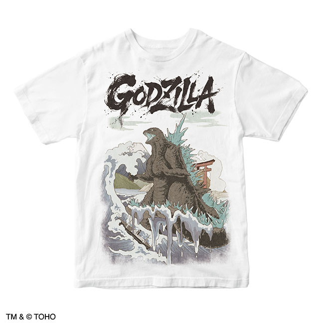 ゴジラ×トヨタパブリカ　コラボTシャツ 公式オンラインストアゴジラ（2026）浮世絵 ビッグプリントTシャツ