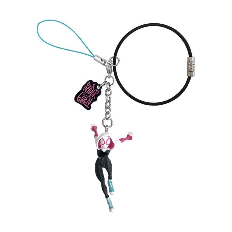 スパイダーマン：アクロス・ザ・スパイダーバース　マスコット付きキーホルダー（グウェン）