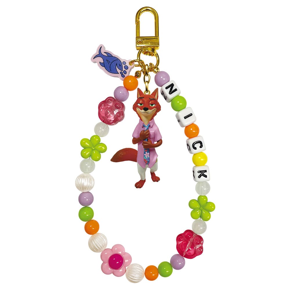ズートピア２　マスコットビーズストラップ／ニック