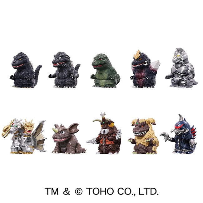 ゴジラ ソフビパペットマスコット3＜1BOX 10パック入り＞