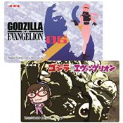 ゴジラ対エヴァンゲリオン ICカードステッカー 大戦争ゴジラ対マリ