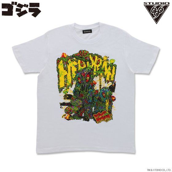 ヘドラTシャツ feat.STUDIO696 ホワイト