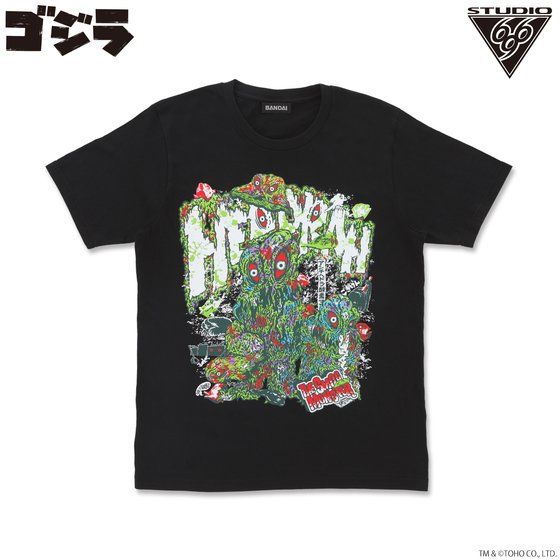 ヘドラTシャツ feat.STUDIO696 ブラック/グリーン