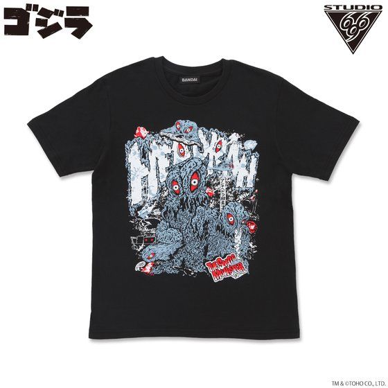 ヘドラTシャツ feat.STUDIO696 ブラック/グレー