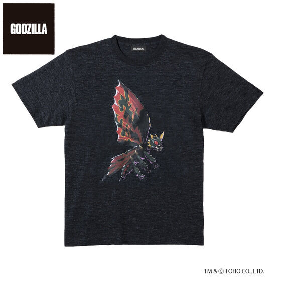 ゴジラVSモスラ　デフォルメアートTシャツ　バトラ柄