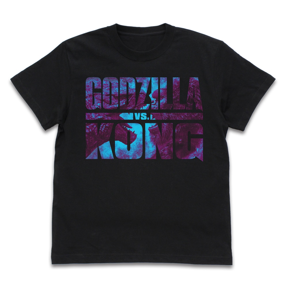 ゴジラvsコングロゴ Tシャツ/BLACK