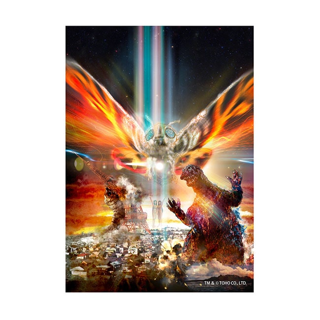 ゴジラ・ストア限定・ゴジラ＆モスラ 屋外対応ステッカー 樋口真嗣Ver.