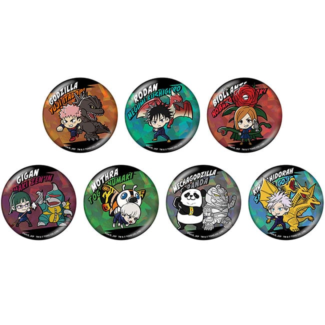 呪術廻戦 ゴジラコラボ　トレーディングビッグホロ缶バッジ（全７種）