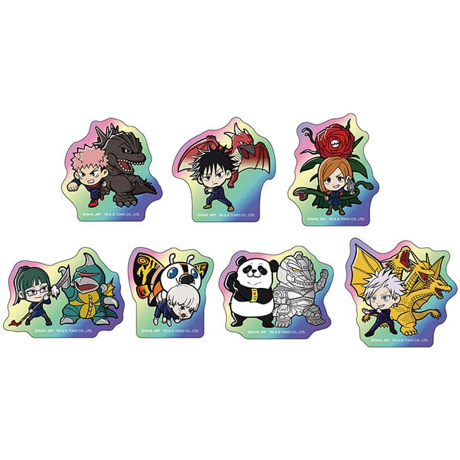 呪術廻戦 ゴジラコラボ　トレーディングホロステッカー（全７種）