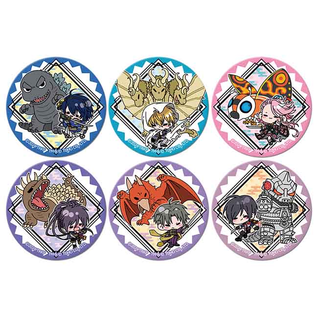 刀剣乱舞 廻 -虚伝 燃ゆる本能寺- ゴジラコラボ トレーディング缶バッジ【全6種】