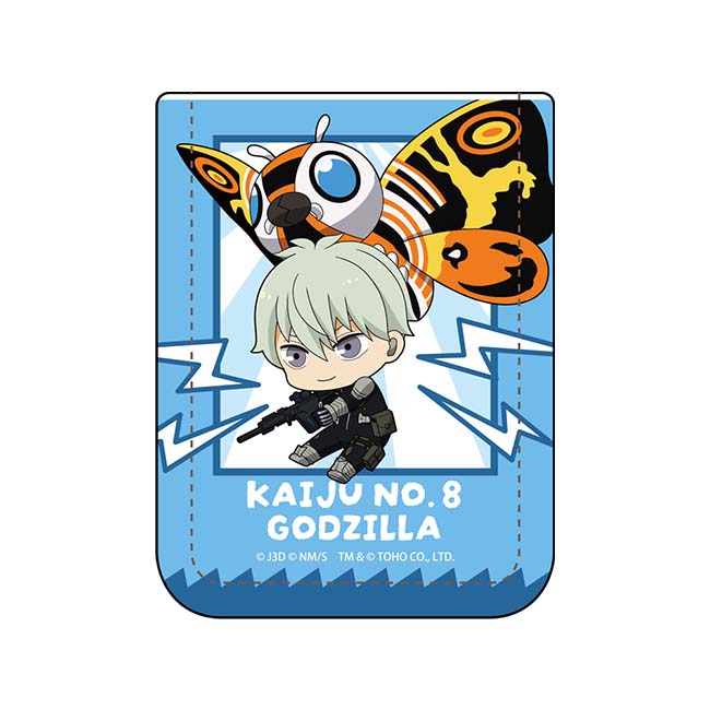怪獣８号 ゴジラコラボ ちびキャラレザー付箋ブック 市川レノ＆モスラ
