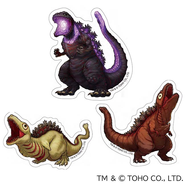 ゴジラステッカーセットBC