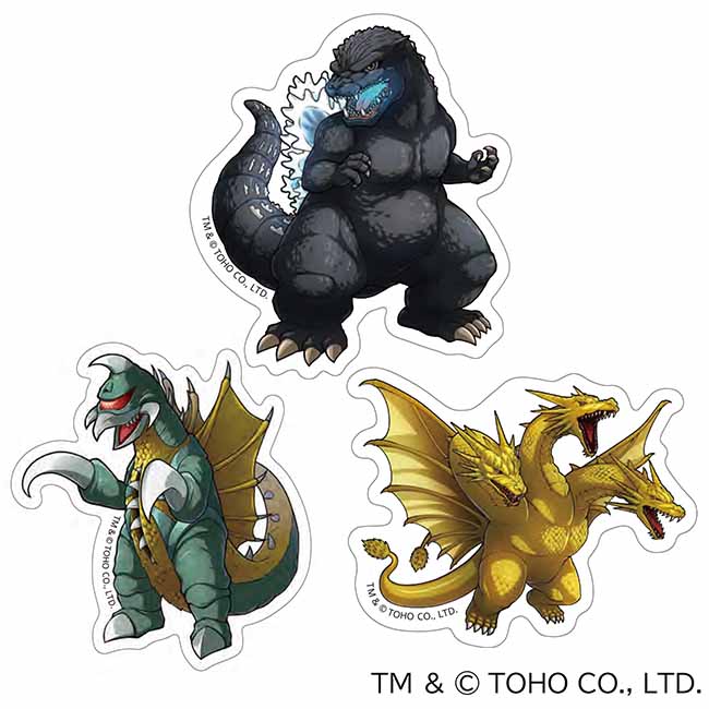 ゴジラステッカーセットBE
