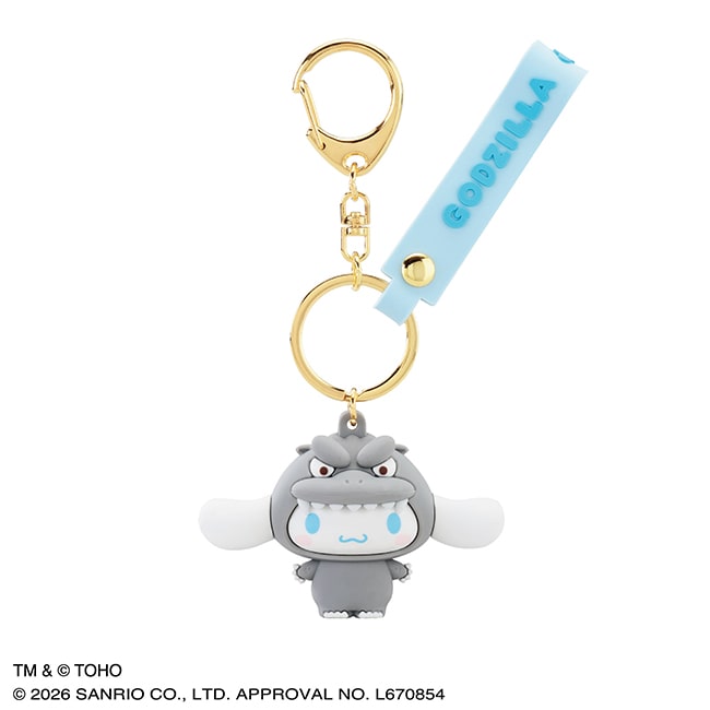 GODZILLA ・SANRIO CHARACTERS　立体マスコットキーホルダー（Ｅ）