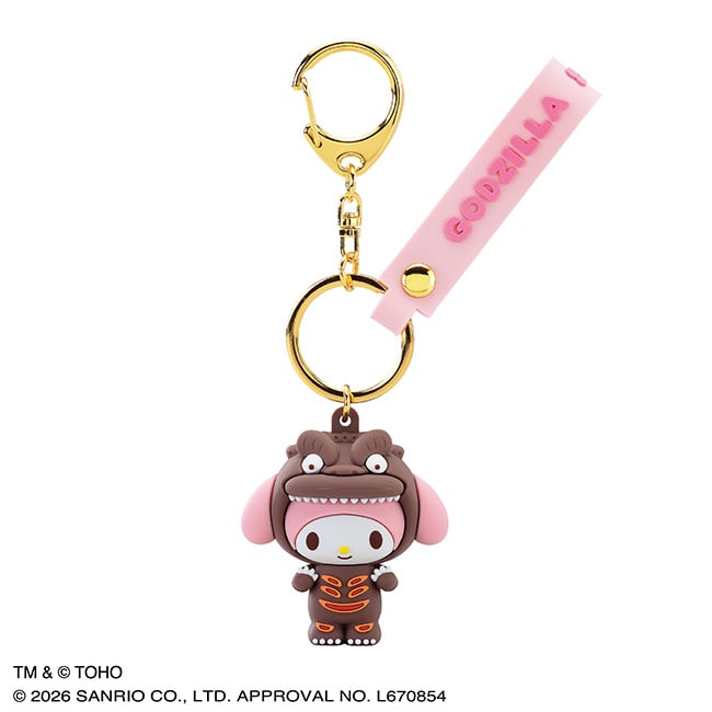 GODZILLA ・SANRIO CHARACTERS　立体マスコットキーホルダー（Ｂ）