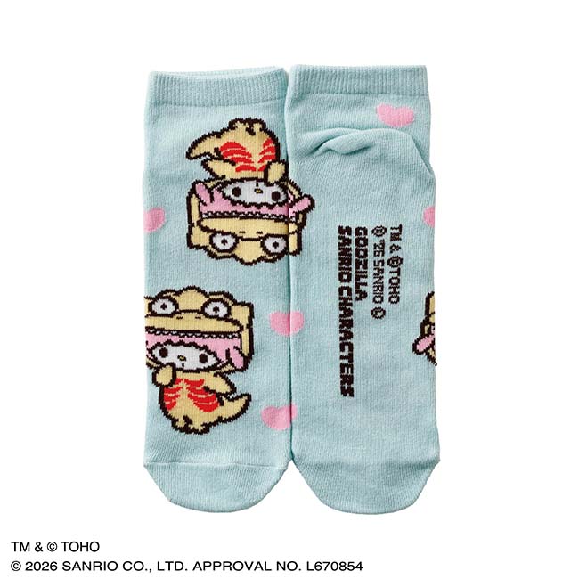GODZILLA ・SANRIO CHARACTERS　ソックス（Ｄ）