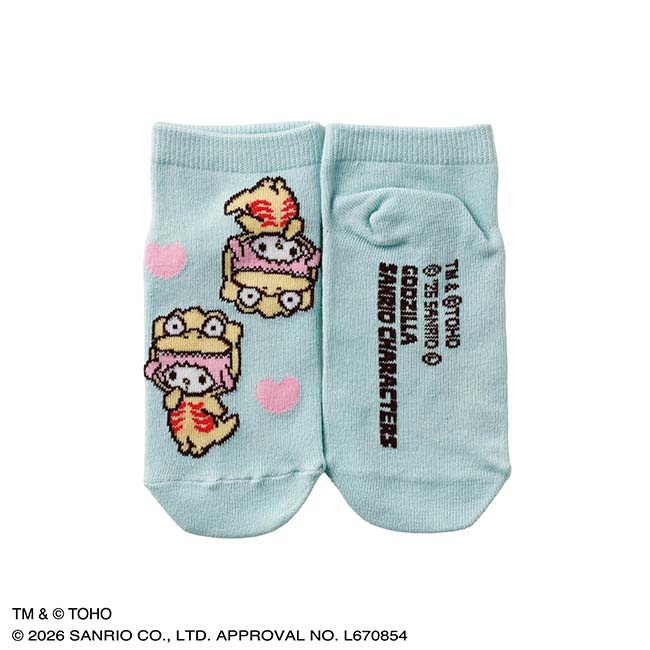 GODZILLA ・SANRIO CHARACTERS　キッズソックス（Ｄ）
