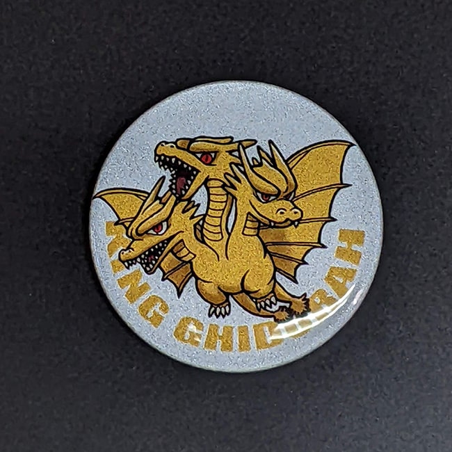 リフレクター缶バッチ　キングギドラ（1991）