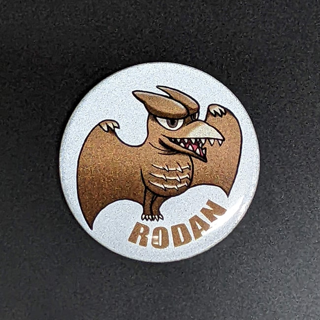 リフレクター缶バッチ　ラドン（1956）