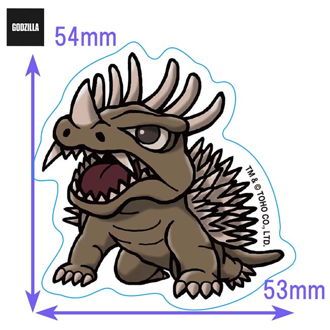 ダイカットステッカー　アンギラス（1968）