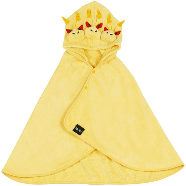 キングギドラ　吸水速乾フード付きバスポンチョ