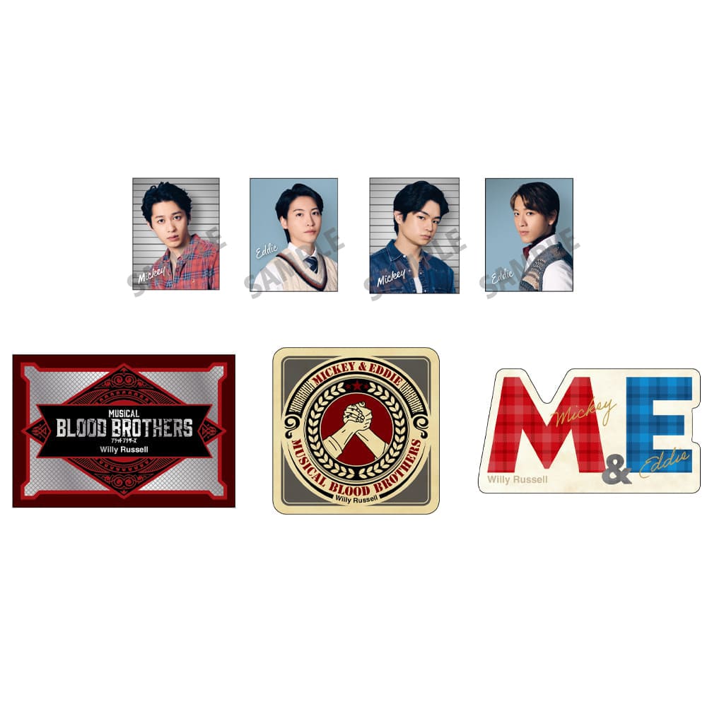 ミュージカル『ブラッド・ブラザーズ』ステッカーセット 7枚組