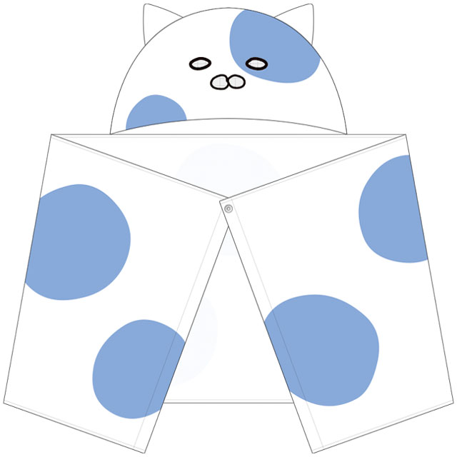 干物妹!うまるちゃんR うまるが家でかぶってるアレ風タオル(ネコロンブスver.)
