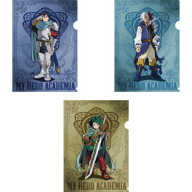 僕のヒーローアカデミア クリアファイル3枚セット 十傑コスチューム 第一弾 A