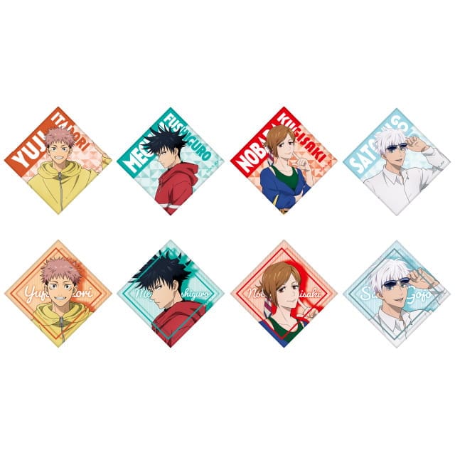 呪術廻戦 トレーディングスクエア缶バッジ TaS限定 私服Ver.【全8種】 ランダム3個セット