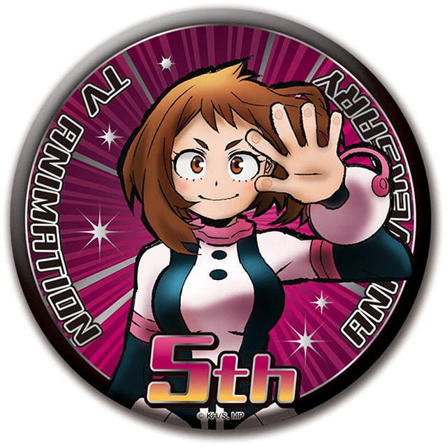 僕のヒーローアカデミア ビッグ缶バッジスタンド 5th Anniversary 麗日お茶子