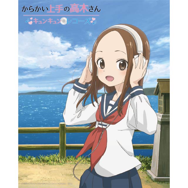 からかい上手の高木さん キャンバスボード キュンレコビジュアル Ver.