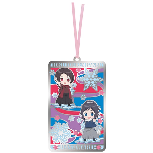 特『刀剣乱舞-花丸-』～雪ノ巻～ ちびキャラステンドグラス風しおり（大和守安定・加州清光）