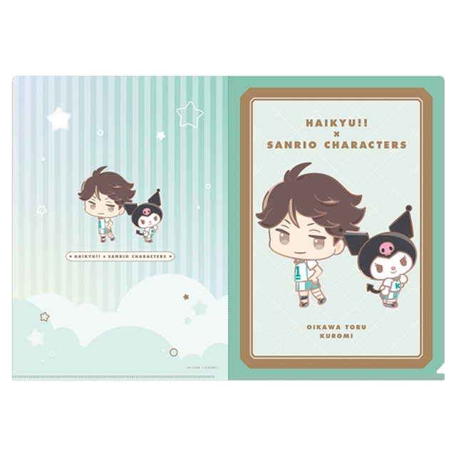 ハイキュー!!×サンリオキャラクターズ クリアファイル 及川 徹／クロミ