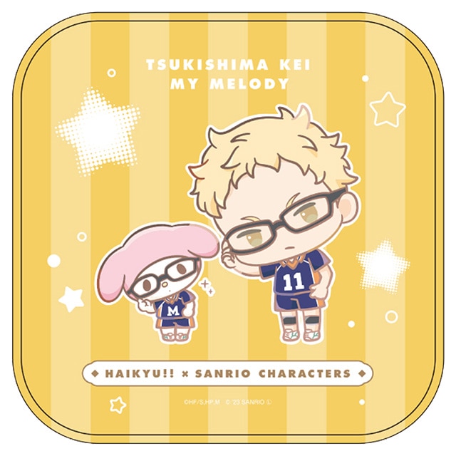 ハイキュー!!×サンリオキャラクターズ ミニタオル 月島 蛍/マイメロディ
