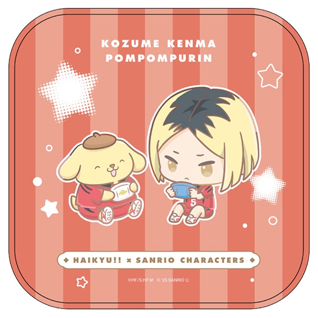 ハイキュー!!×サンリオキャラクターズ ミニタオル 孤爪研磨／ポムポムプリン