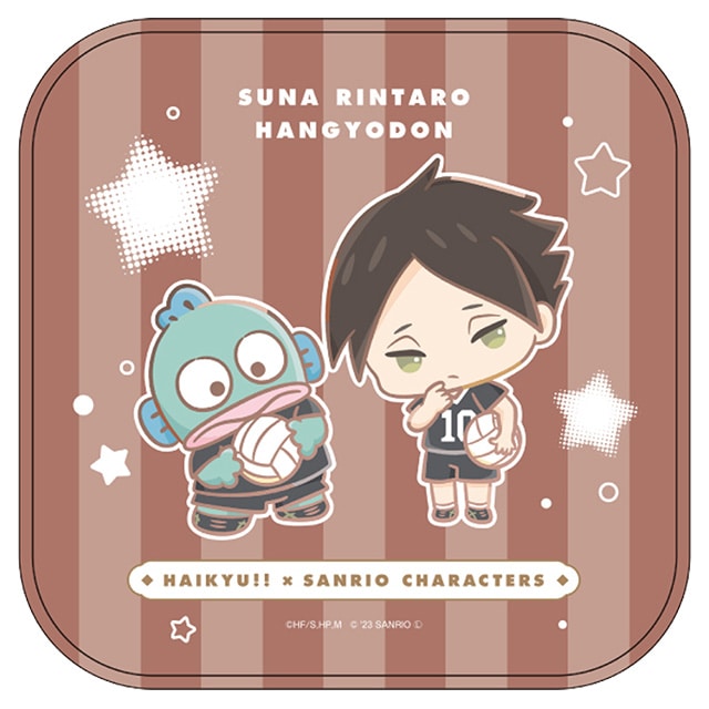ハイキュー!!×サンリオキャラクターズ ミニタオル 角名倫太郎／ハンギョドン