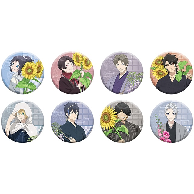 特『刀剣乱舞-花丸-』～雪月華～ スペシャルイベント「花丸 満開まつり！」 和紙缶バッジコレクション A（全8種） コンプリートBOX