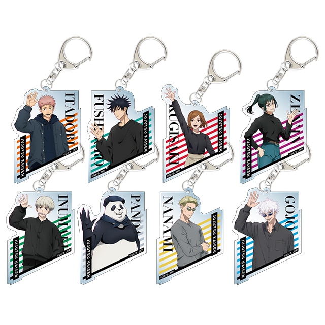 呪術廻戦 トレーディングアクリルキーホルダー 【全8種】 ランダム2個セット