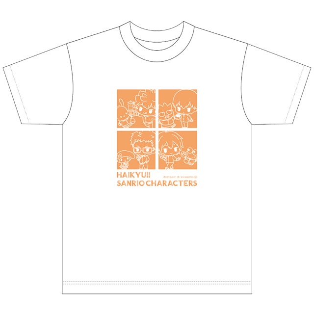 ハイキュー!!×サンリオキャラクターズ Tシャツ パターンA(烏野)