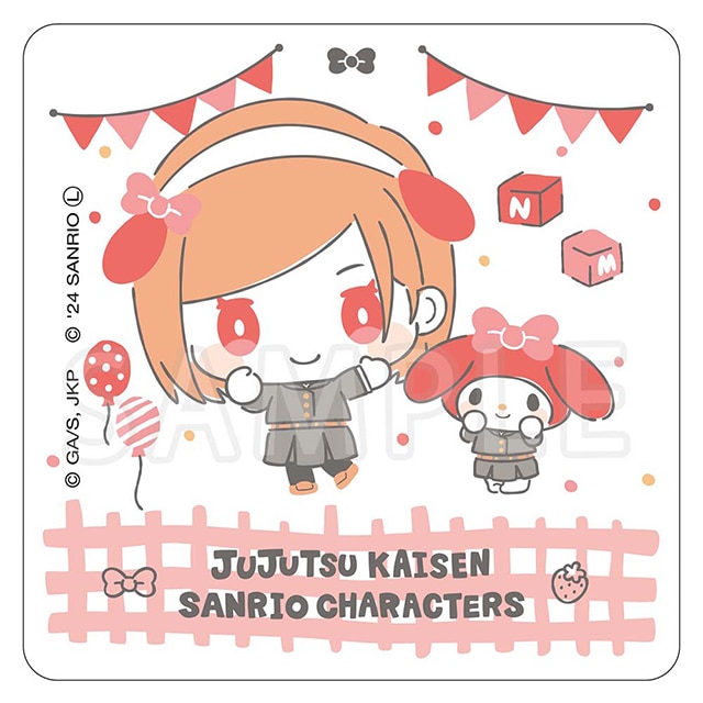 呪術廻戦×サンリオキャラクターズ ハンドタオル 釘崎野薔薇×マイメロディ