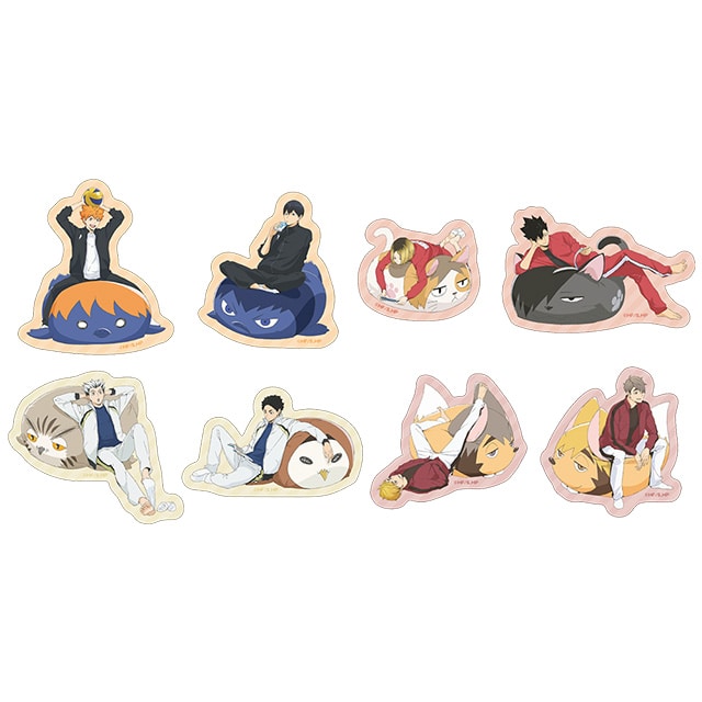 【再販売26年2月下旬お届け商品】ハイキュー!! 描き下ろしトレーディングステッカー JF2024 Ver. 【全8種】 コンプリートセット