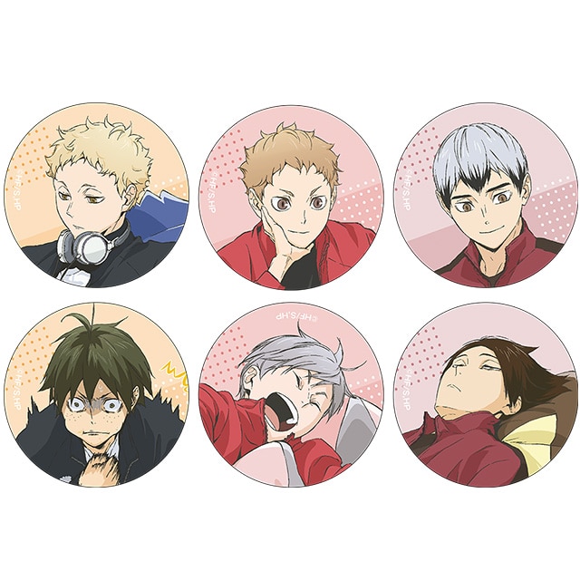 【再販売26年2月下旬お届け商品】ハイキュー!! 描き下ろしトレーディング缶バッジ JF2025 Ver. 【全6種】 コンプリートセット