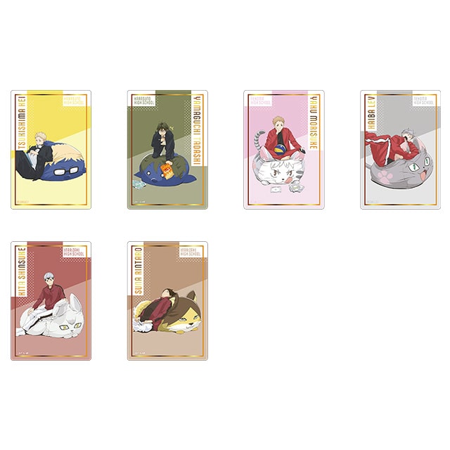 【再販売26年2月下旬お届け商品】ハイキュー!! 描き下ろしトレーディング箔押しクリアカード JF2025 Ver. 【全6種】 コンプリートセット