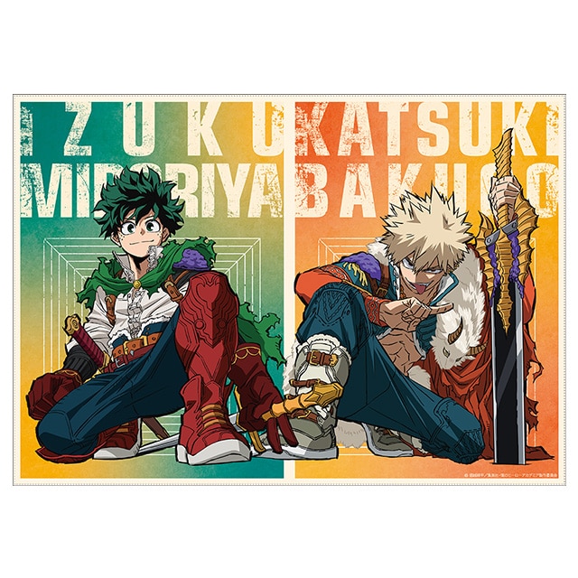 僕のヒーローアカデミア 描き下ろし布ポスター 緑谷出久・爆豪勝己 JF2025 Ver.