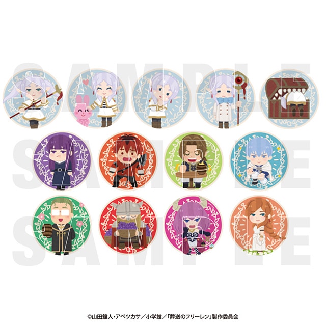 「葬送のフリーレン×いらすとや」 トレーディングメタリック缶バッジ【全13種】 13個入りBOX