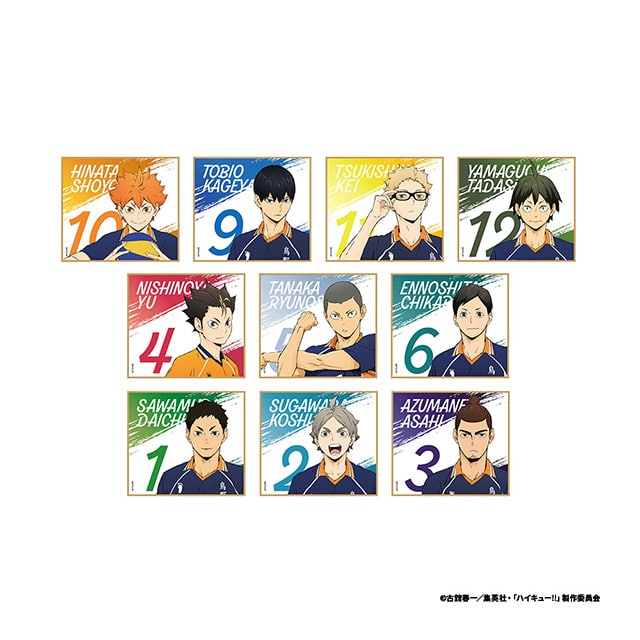 ハイキュー!! ミニ色紙コレクション＜A＞全10種 コンプリートセット