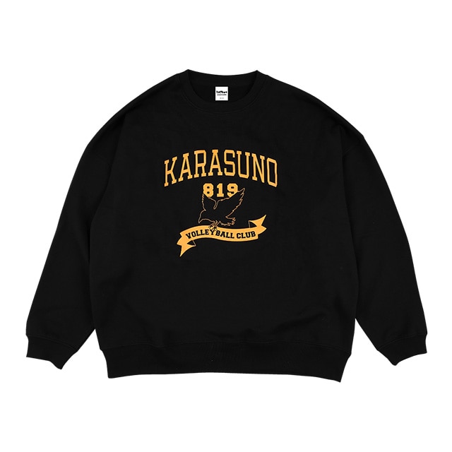 アニメ「ハイキュー!!」×ZOZOTOWN COLLEGE LOGO SWEAT 烏野 M